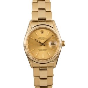 Pre-Owned Rolex Date 15037 Yellow Gold Oyster T