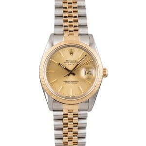 Used Rolex Date 15053 Two Tone Jubilee