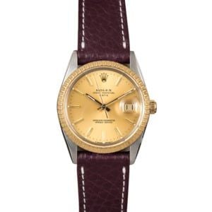 Rolex Date 15053 Leather Strap