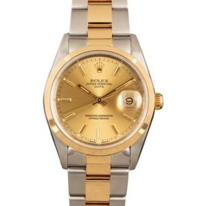 Rolex Date 15203 Two-Tone 100% Authentic