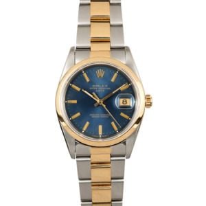 Rolex Date 15203 Blue Dial