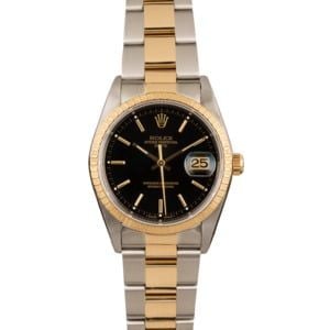 Pre Owned Rolex Date 15223 Black Dial T