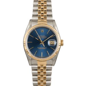 Used Rolex Datejust 16233 Blue Index