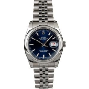 Rolex Datejust 116200 Blue Index Dial