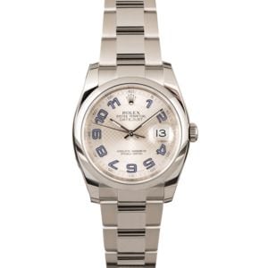 Rolex Datejust 116200 Silver Decorated Dial