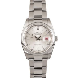 Used Rolex Datejust 116200 Silver Index Dial