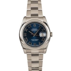 Pre-Owned Rolex Datejust 116200 Blue Roman