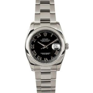 Rolex Datejust 116200 Black Roman