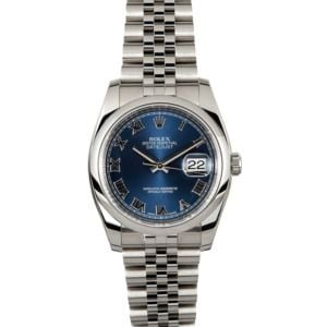 Rolex Datejust 116200 Blue 100% Authentic