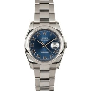 Rolex Datejust 116200 Blue Roman