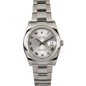 Rolex Datejust 116200 Silver Roman Dial