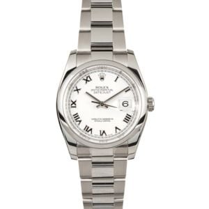 Rolex Datejust 116200 White Roman