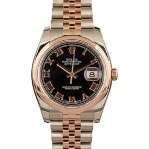 Men's Used Rolex DateJust Watch Rose Gold 116201