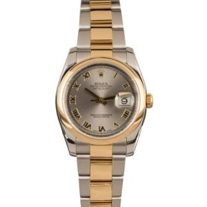 Rolex Two Tone Datejust 116203 Roman Dial