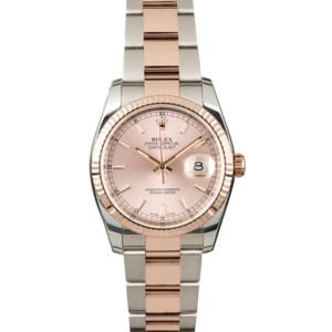 Rolex Datejust 116231 Two Tone Everose Oyster Bracelet