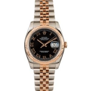 PreOwned Rolex Datejust 116231 Steel and Rose Gold