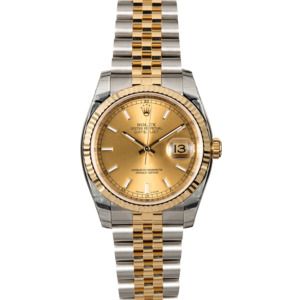 Certified Rolex Datejust 116233 Two Tone Jubilee