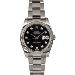 Rolex Datejust 116234BKDO Diamond Dial