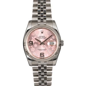 Rolex Datejust 116234 Pink Floral Dial