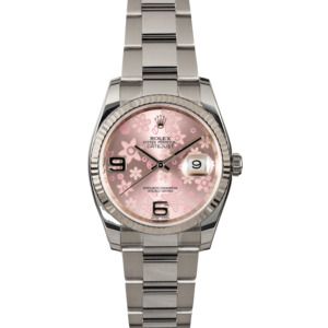 Rolex Datejust 116234 Pink Floral Motif Dial