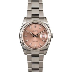 Rolex Datejust 116234 Pink Index Dial