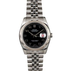 Rolex Datejust 116234 Black Arabic Dial