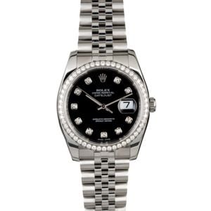 Rolex Datejust 116234 Black Diamond Dial & Bezel