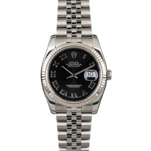 Rolex Datejust 116234 Black Sunbeam Dial