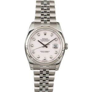 Rolex Datejust 116234 Rose Quartz Diamond Dial