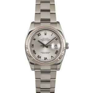 PreOwned Rolex Datejust 116234 Rhodium Roman Dial