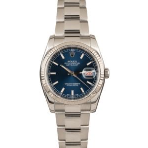 Used Rolex Datejust 116234 Blue Dial