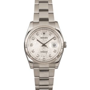 Pre Owned Rolex Datejust 116234 Silver Jubilee Dial