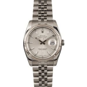 Pre Owned Rolex Datejust 116234 Silver Dial