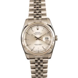 Pre-Owned Rolex Datejust 116234 Silver Luminous Dial