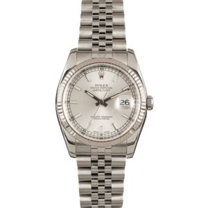 Used Rolex Steel Datejust 116234 Silver Dial