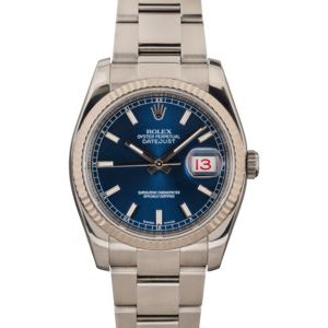 Rolex Datejust 116234 Blue Dial Steel Oyster