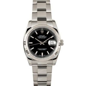 Rolex Datejust 116234 Black Index Dial