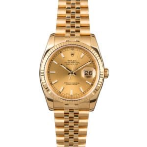 Men's Rolex Datejust 116238 Yellow Gold Jubilee