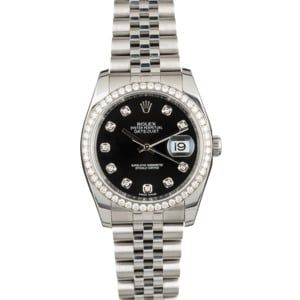 PreOwned Rolex Datejust 116244 Diamond Dial & Bezel