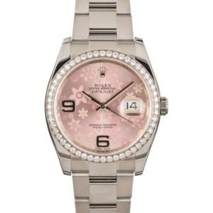 Rolex Datejust 116244 Pink Floral Dial