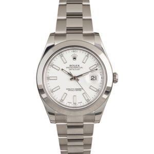 Rolex Datejust II Ref 116300 White Dial