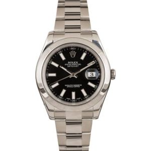 Used Rolex Datejust 116300 Black Dial 41MM