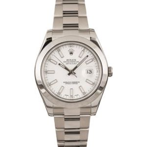 Used Rolex Datejust II Ref 116300 White Dial