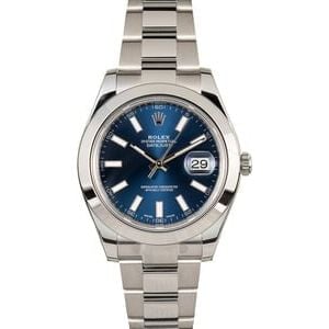 Rolex Datejust 116300 Blue Luminous Dial T