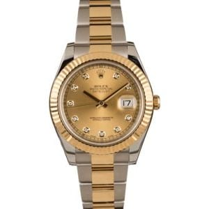 Pre-Owned Rolex Datejust 116333 Diamond Dial Watch