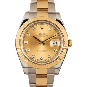 Pre-Owned Rolex Datejust 116333 Champagne Diamond Dial