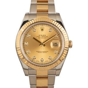 Rolex Datejust 116333 Champagne Diamond Dial