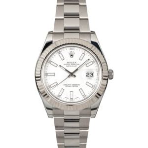 Rolex Datejust II 116334 White Luminous Dial