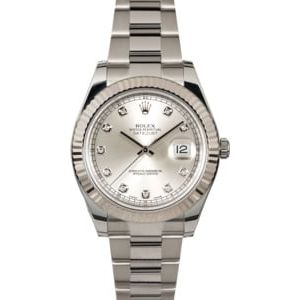 Rolex Datejust 116334 Diamonds Steel Oyster