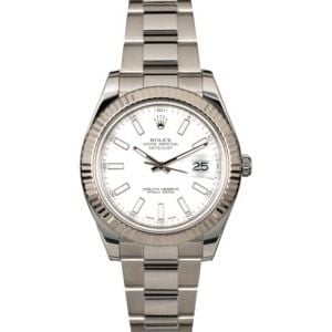 Rolex Datejust II Ref 116334 White Luminescent Dial